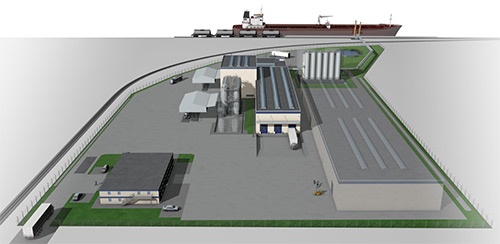 3D Model of Oil Recycling Plant in Lubmin